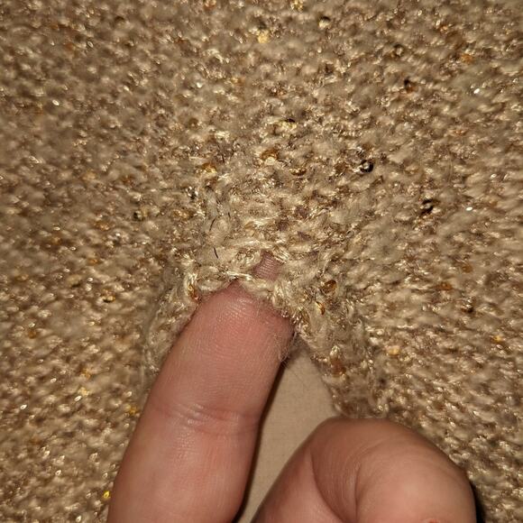 Sweater peach warm Jennifer lopez Sparkly - Picture 7 of 10